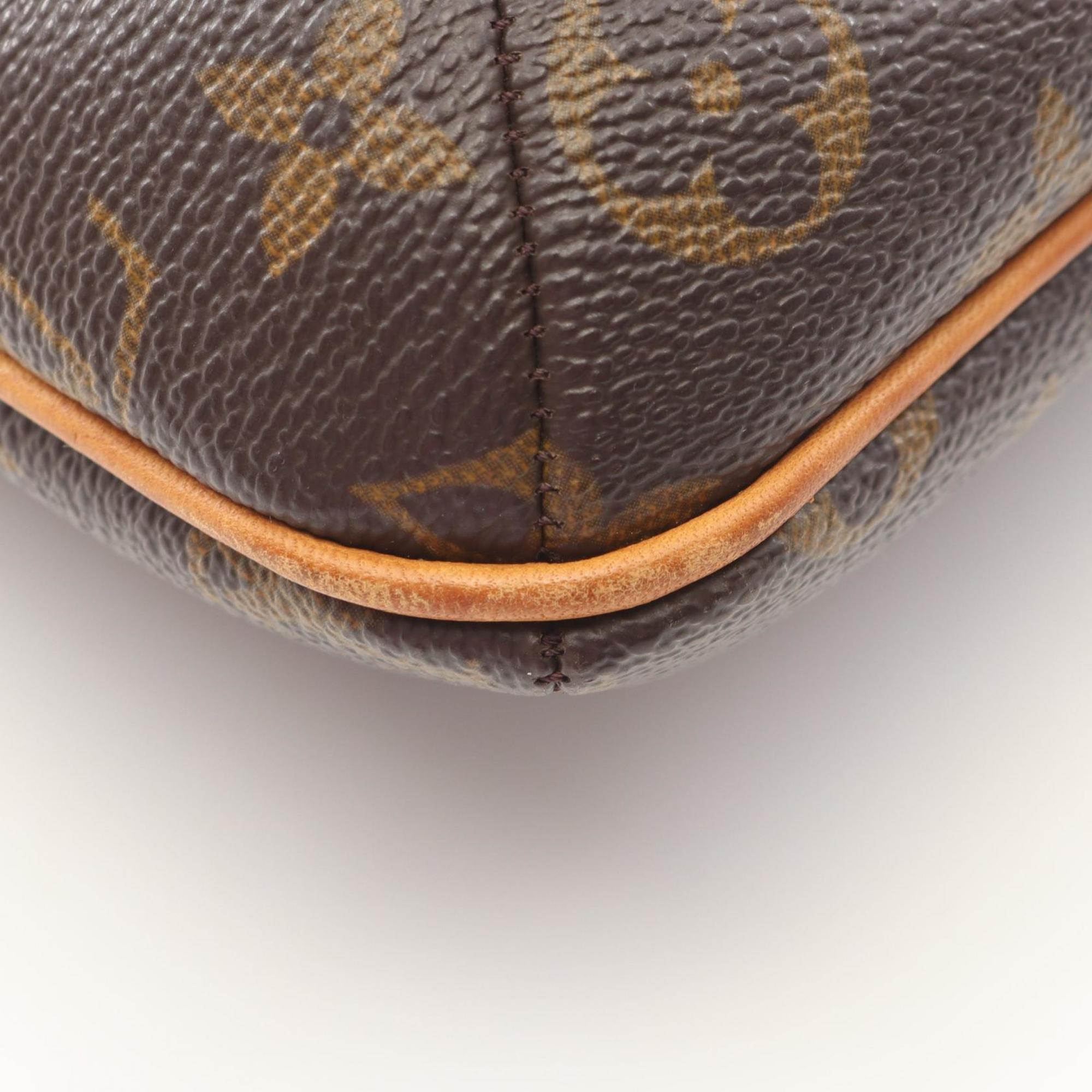 Louis Vuitton Brown Coated Canvas Leather Shoulder Bag (Pre-Owned)