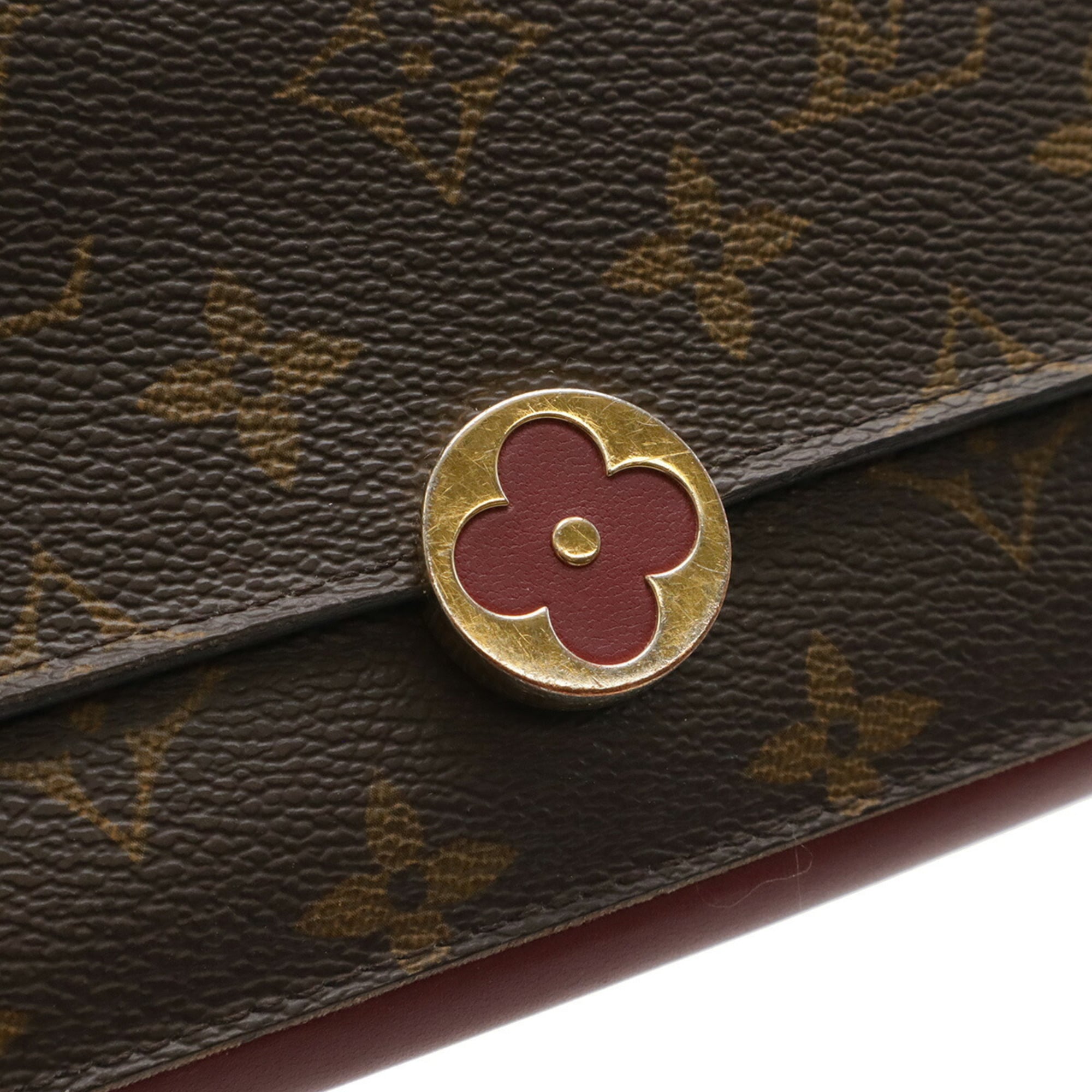 Louis Vuitton Monogram Fuchsia Monogram Long Wallet (Bi-Fold) (Pre-Owned)