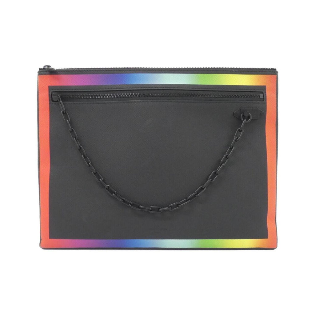 Louis Vuitton Black Multi-Color Leather Handbag Pochette (Pre-Owned)