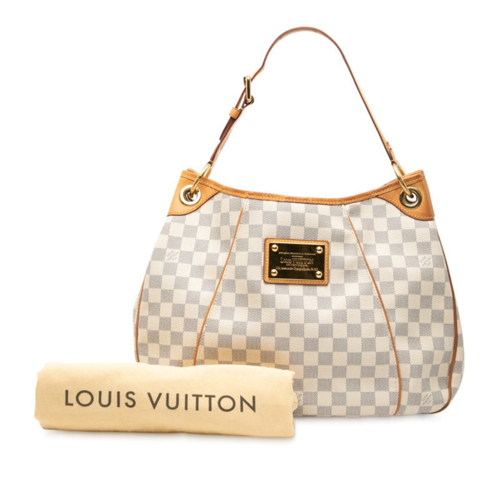Louis Vuitton White Pvc Leather Shoulder Bag (Pre-Owned)