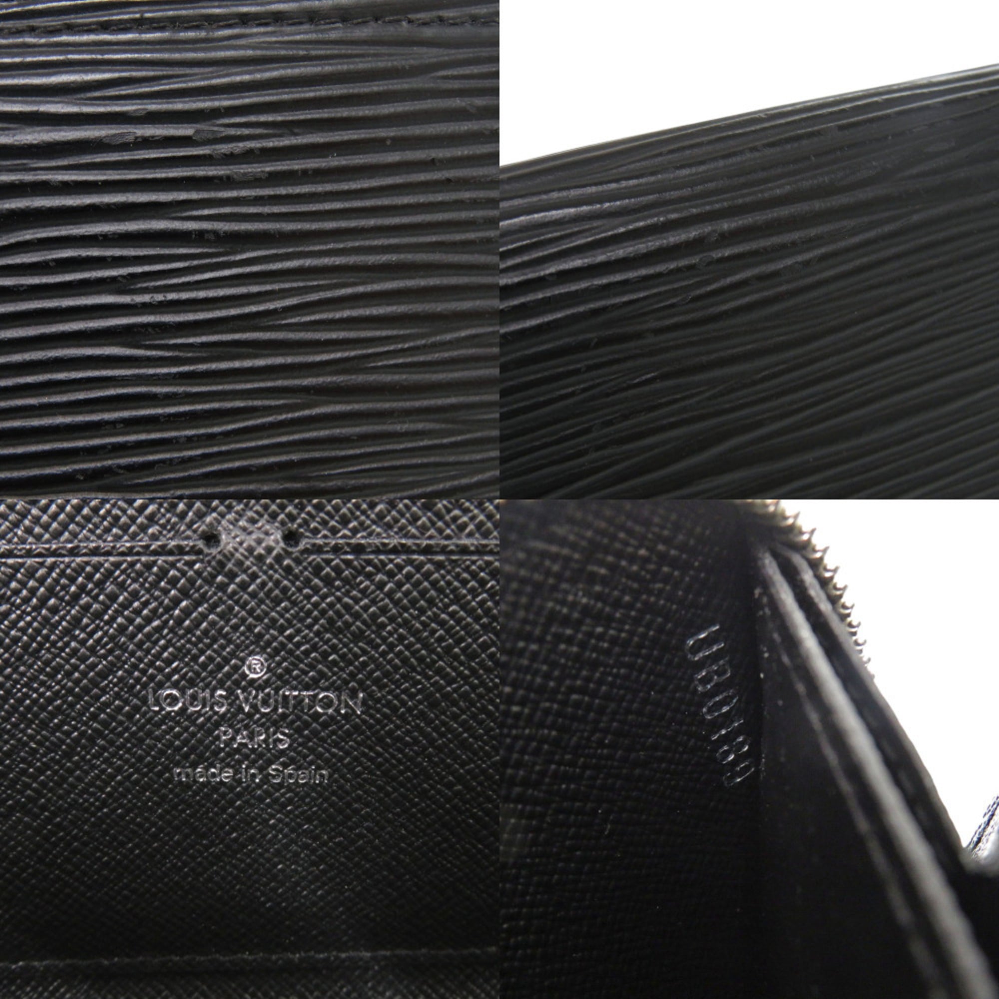 Louis Vuitton Noir Epi Leather Long Wallet (Bi-Fold) (Pre-Owned)