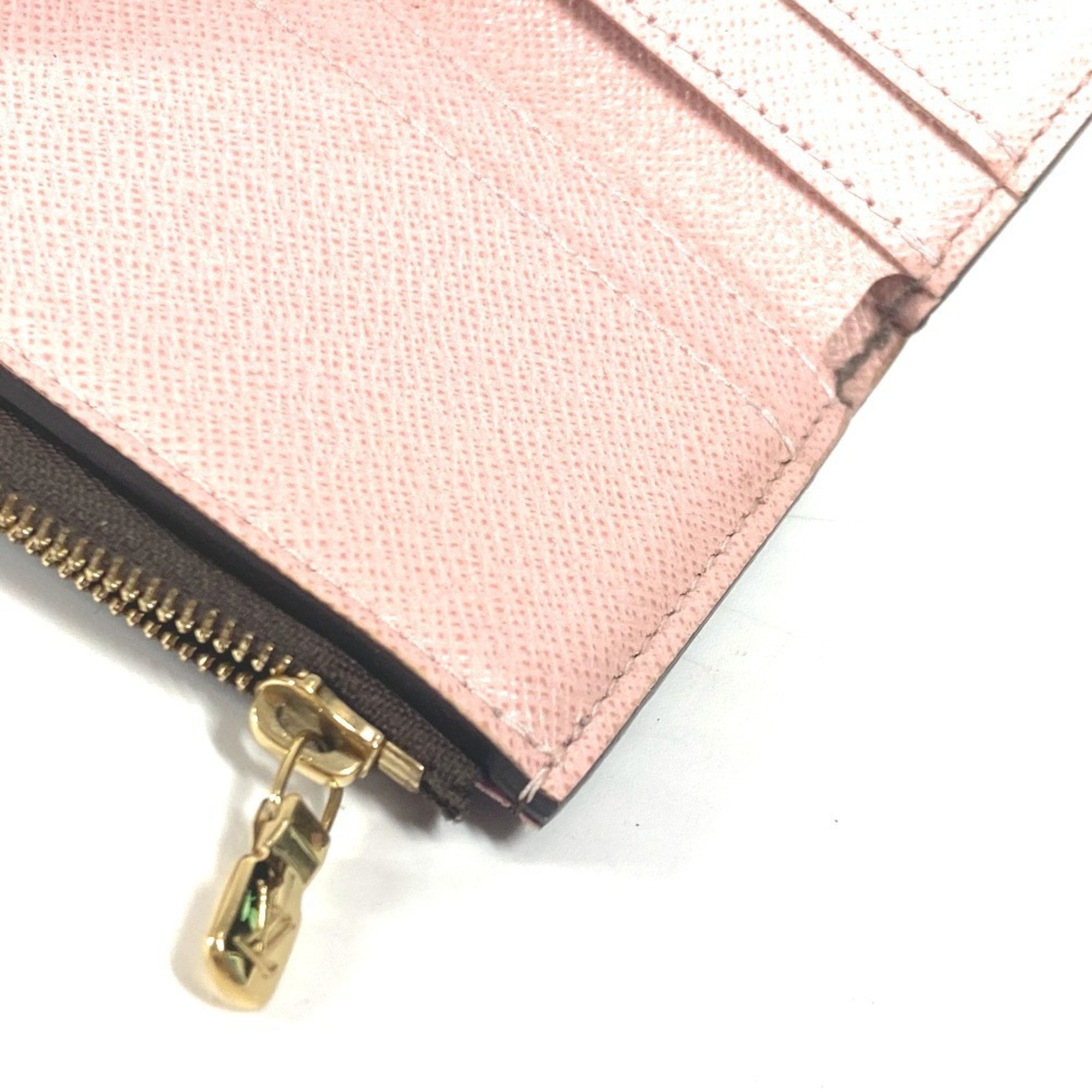 Louis Vuitton Monogram Brown Pink Rose Ballerine Monogram Wallet (Tri-Fold) (Pre-Owned)