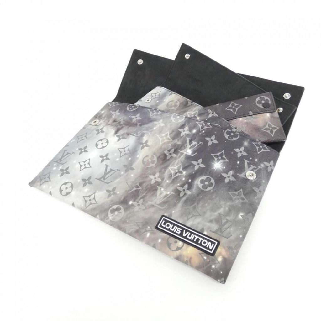 Louis Vuitton Silver Coated Canvas Pouch (Pre-Owned)