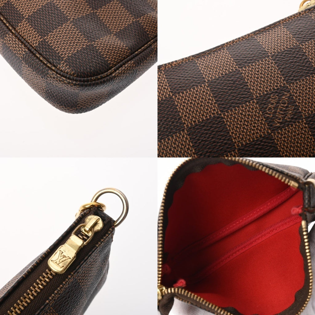 Louis Vuitton Damier Brown Damier Canvas Pochette Pouch (Pre-Owned)