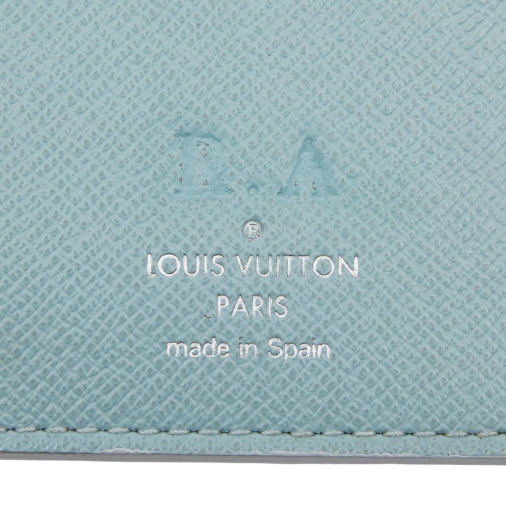 Louis Vuitton Light Blue Multi-Color Pvc Long Wallet (Bi-Fold) (Pre-Owned)