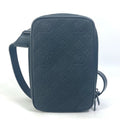 Louis Vuitton Black Orange Leather Shoulder Bag Sling Bag (Pre-Owned)