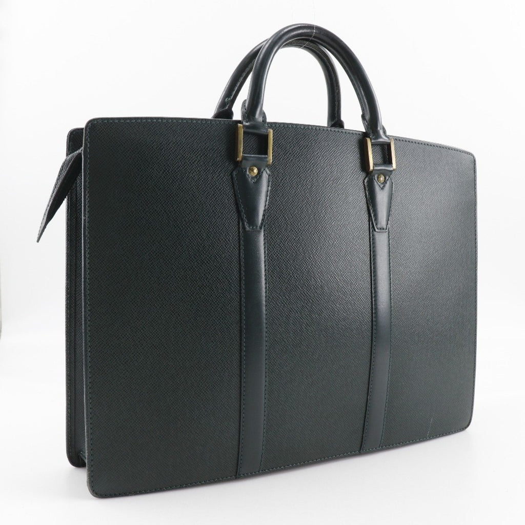Louis Vuitton Episea Green Taiga Leather Briefcase (Pre-Owned)