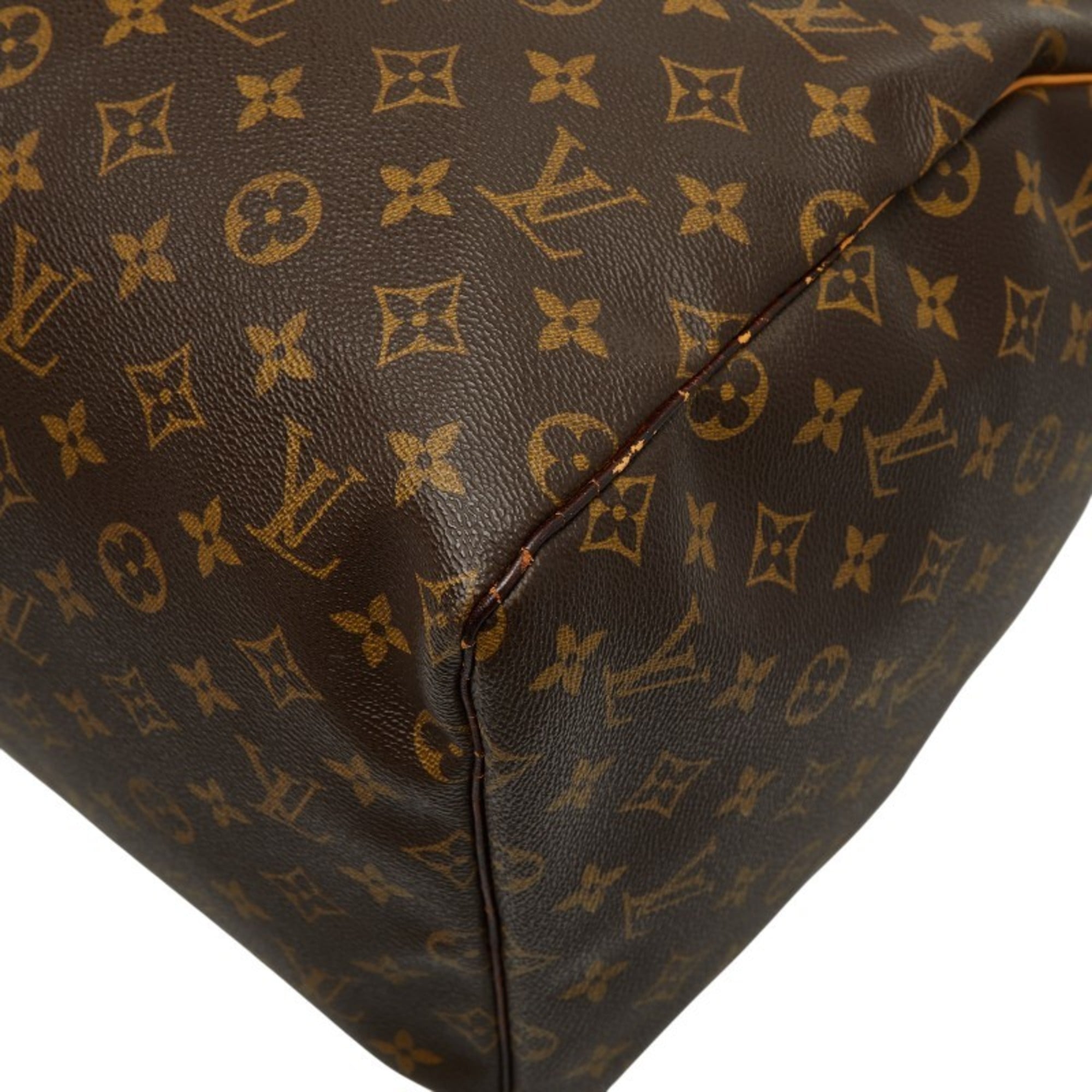 Louis Vuitton Brown Pvc Leather Boston Bag (Pre-Owned)