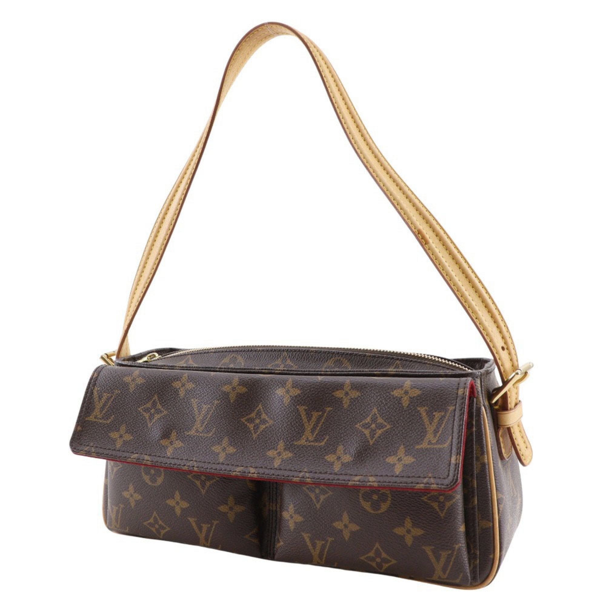 Louis Vuitton Brown Monogram Canvas Shoulder Bag (Pre-Owned)