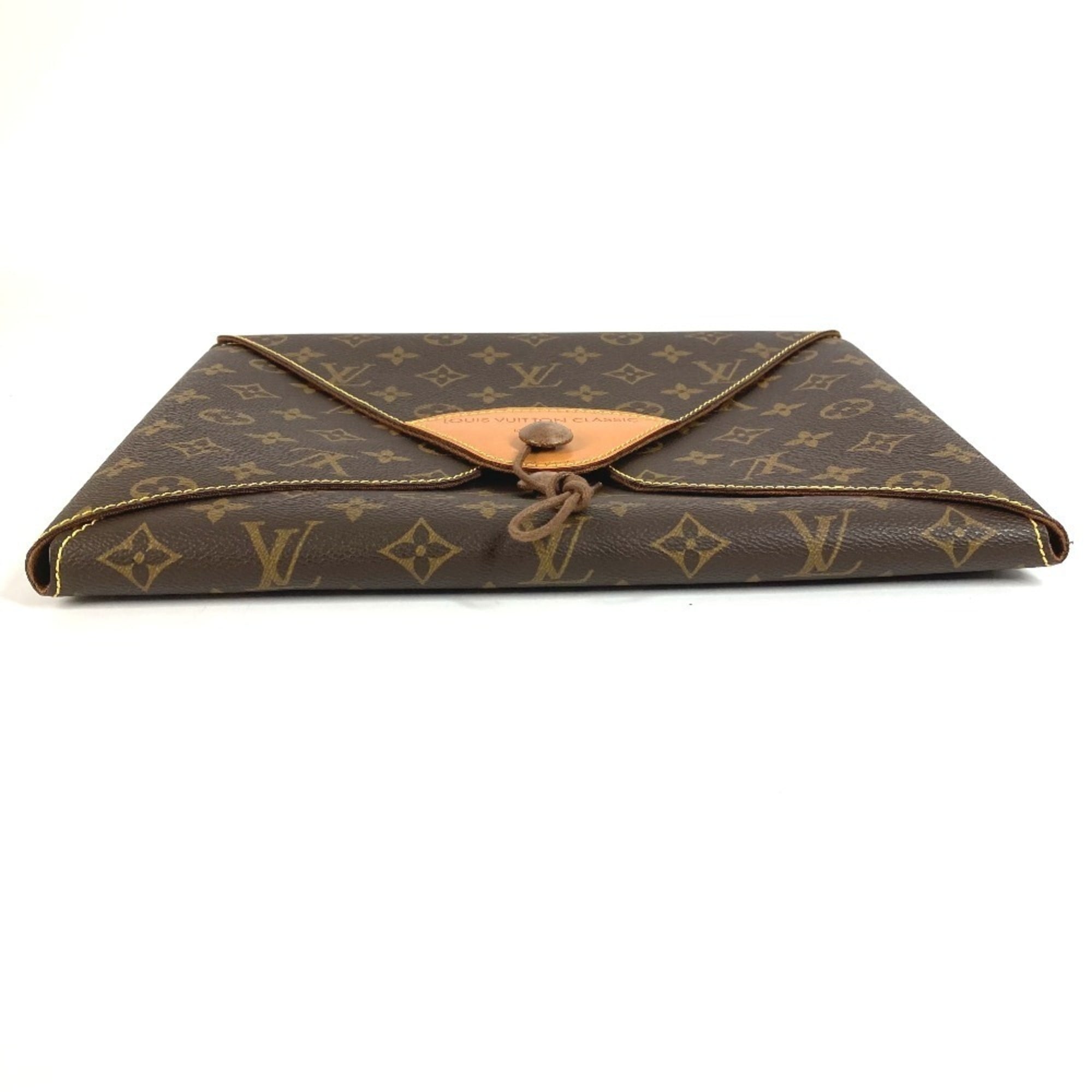 Louis Vuitton Monogram Brown Monogram Clutch Bag (Pre-Owned)
