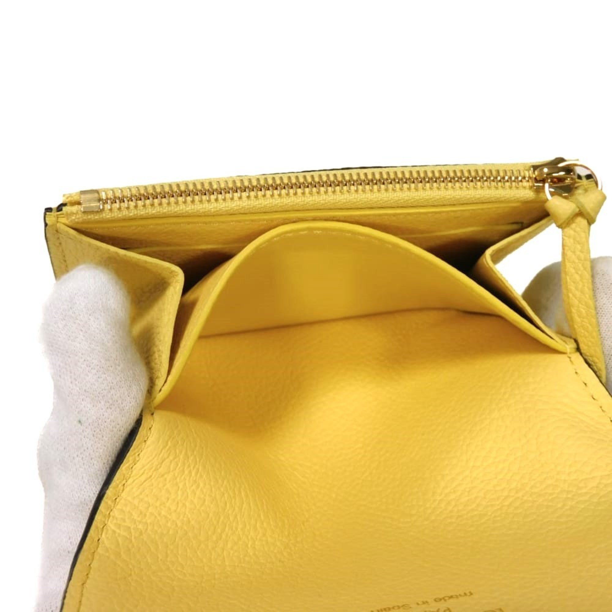 Louis Vuitton Jaune Monogram Yellow Monogram Empreinte Leather Wallet (Bi-Fold) (Pre-Owned)