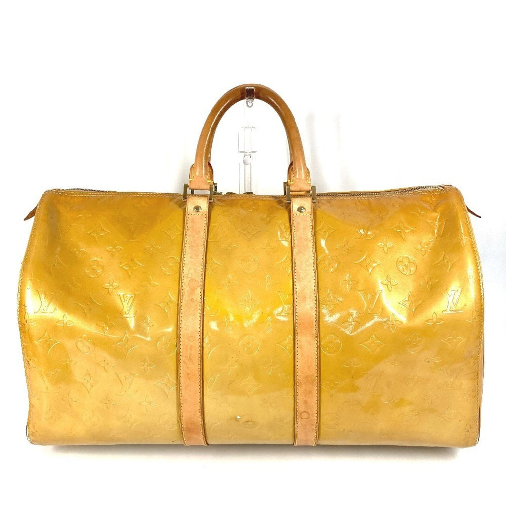 Louis Vuitton Beige Galle Monogram Vernis Boston Bag (Pre-Owned)
