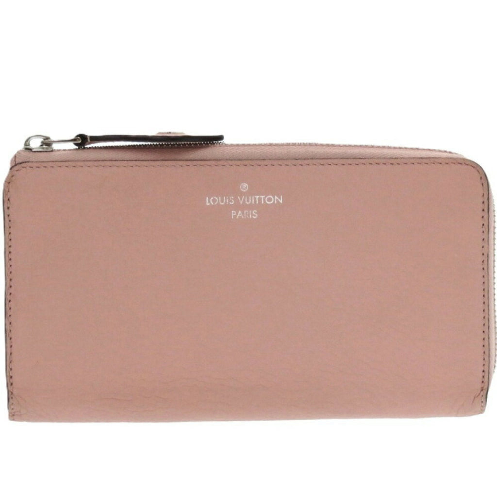 Louis Vuitton Magnolia Pink Leather Long Wallet (Bi-Fold) (Pre-Owned)