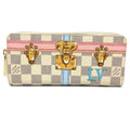 Louis Vuitton Damier Damier Azur White Damier Azur Long Wallet (Bi-Fold) (Pre-Owned)