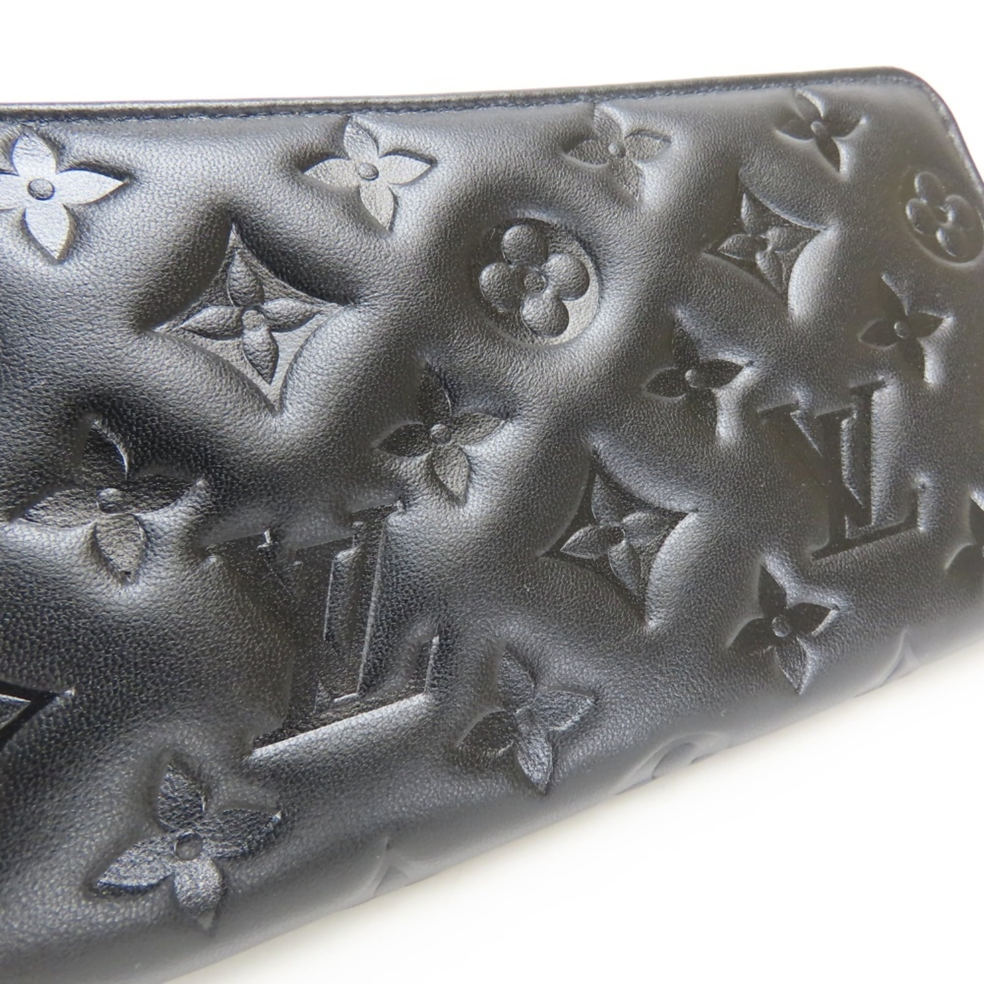 Louis Vuitton Black Noir Leather Coin Purse/Coin Case (Pre-Owned)