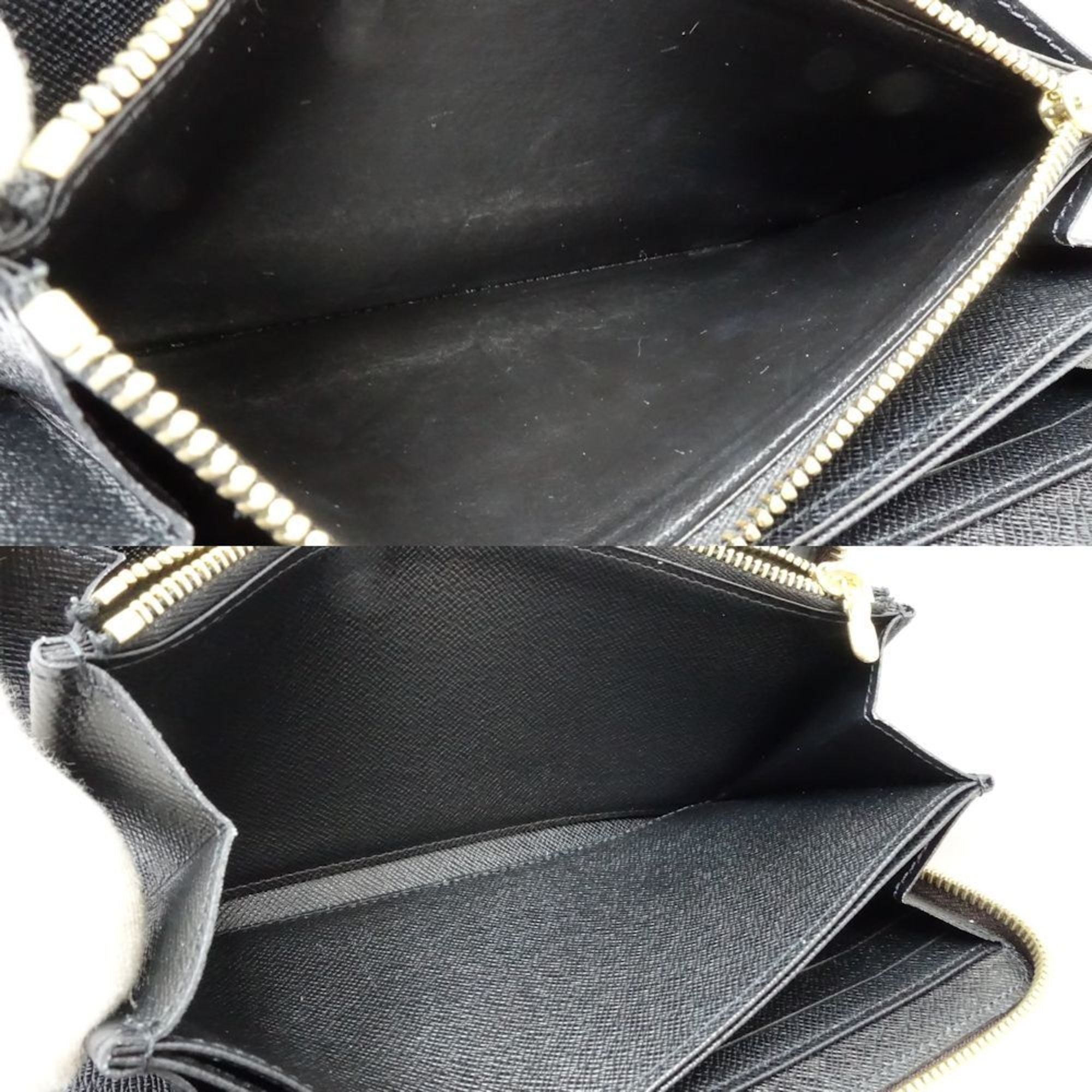Louis Vuitton Monogram Reverse Brown Leather Long Wallet (Bi-Fold) (Pre-Owned)