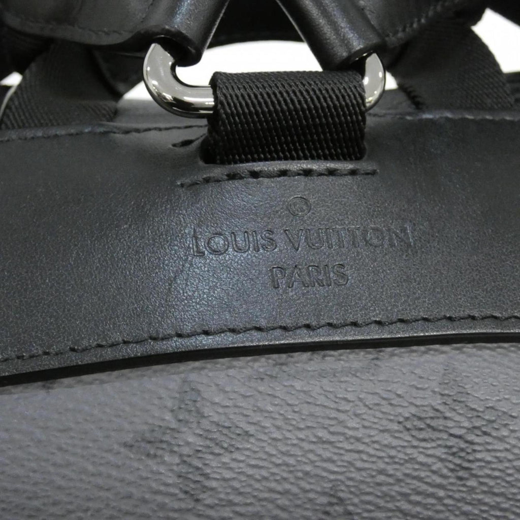 Louis Vuitton Black Coated Canvas Backpack (Pre-Owned)