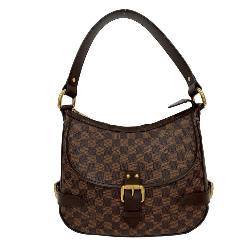 Louis Vuitton Brown Leather Pvc Shoulder Bag Tote Bag (Pre-Owned)
