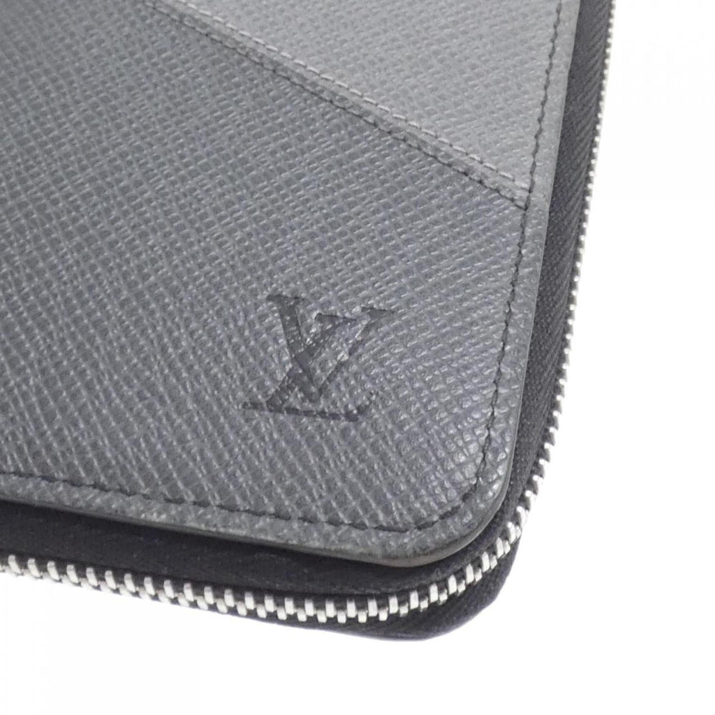Louis Vuitton Gris Leather Long Wallet (Bi-Fold) (Pre-Owned)