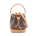 Louis Vuitton Brown Pvc Coated Canvas Leather Handbag (Pre-Owned)