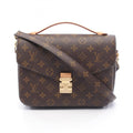 Louis Vuitton Brown Coated Canvas Leather Handbag Pochette (Pre-Owned)