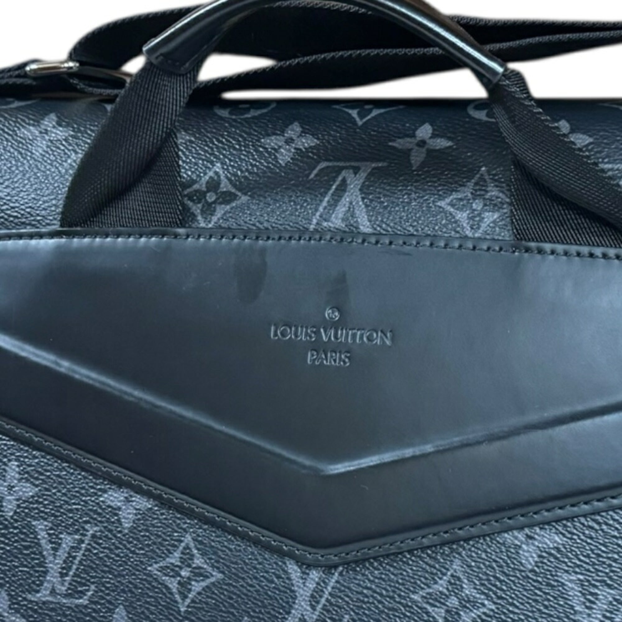 Louis Vuitton Black Gray Monogram Eclipse Shoulder Bag (Pre-Owned)