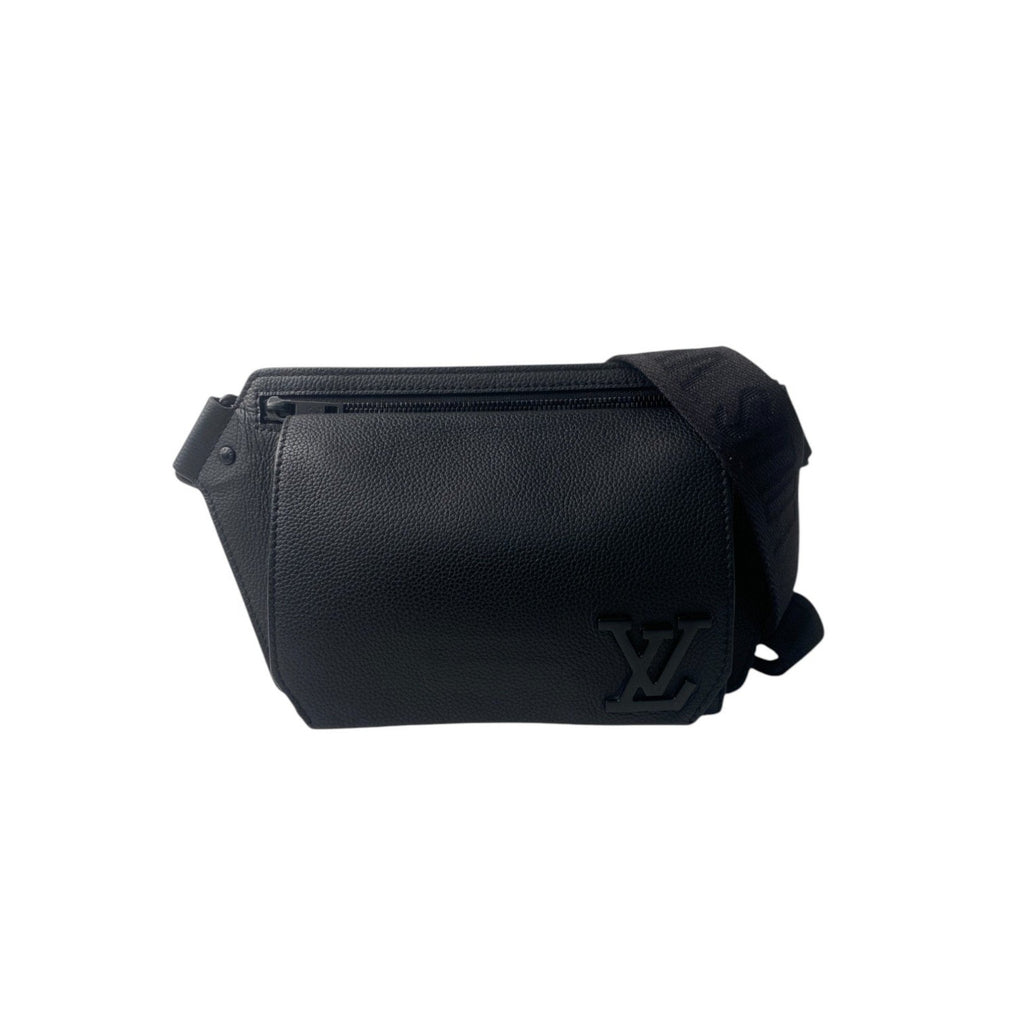 Louis Vuitton Black Leather Sling Bag (Pre-Owned)