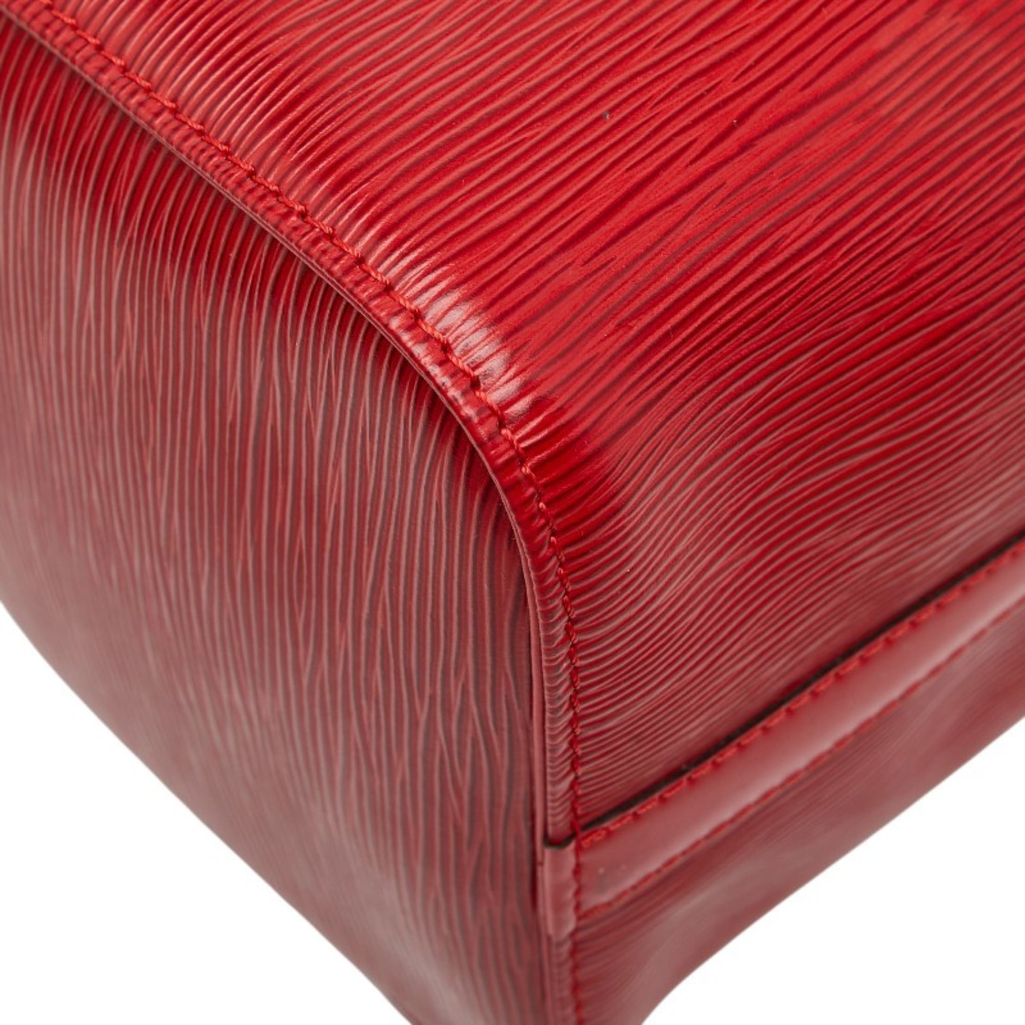 Louis Vuitton Castilian Red Leather Boston Bag Handbag (Pre-Owned)