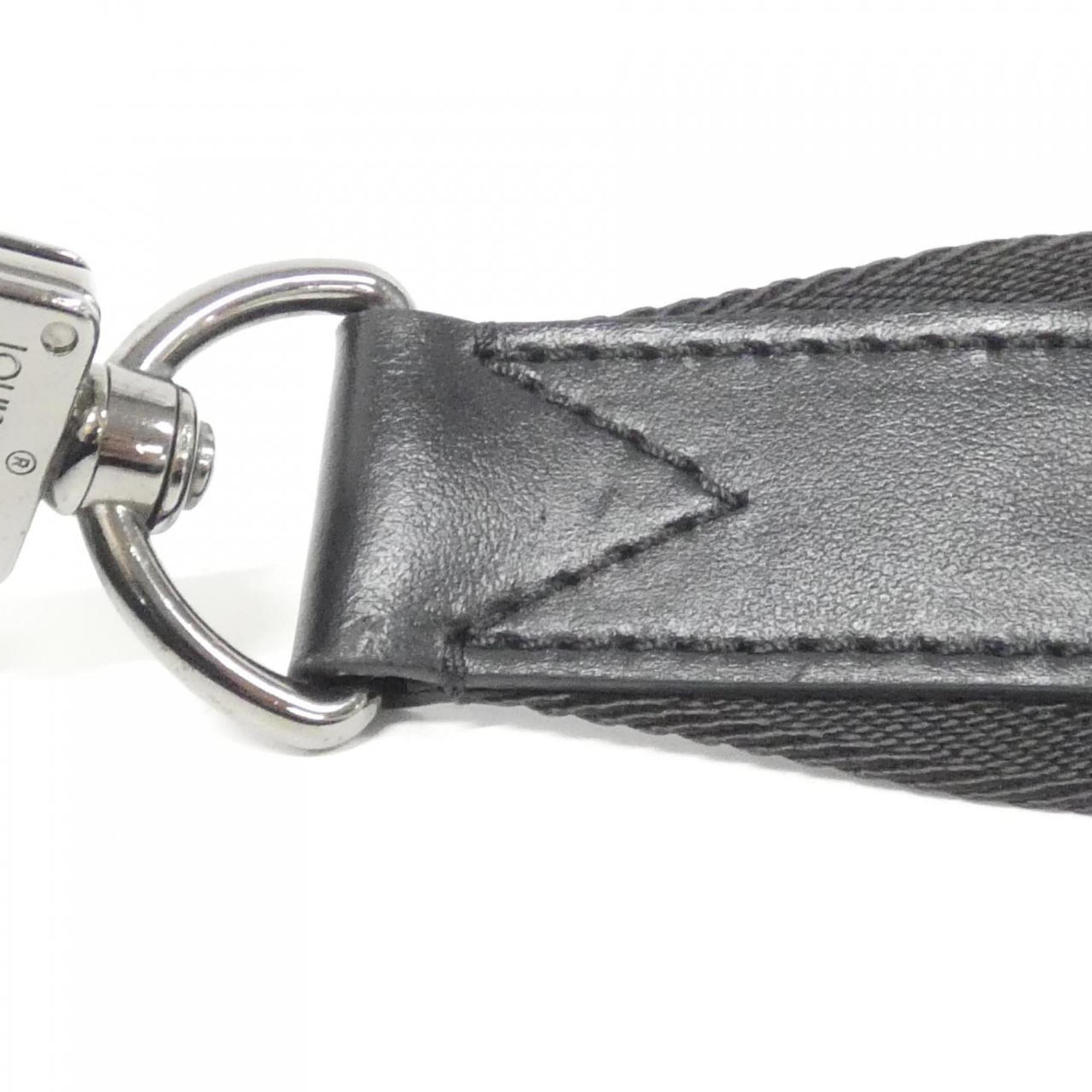Louis Vuitton Black Gris Coated Canvas Shoulder Bag (Pre-Owned)