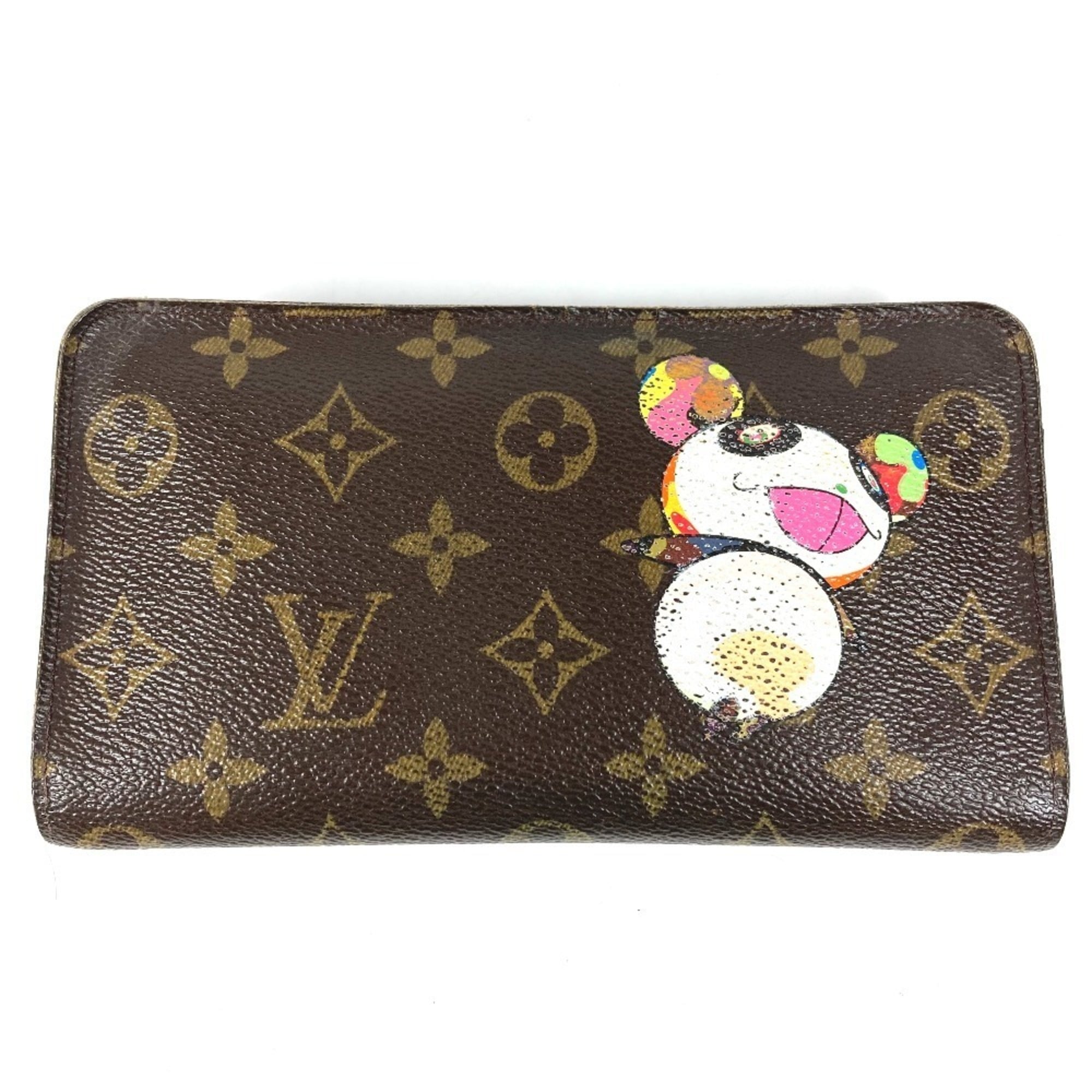 Louis Vuitton Monogram Brown Multi-Color Monogram Long Wallet (Bi-Fold) (Pre-Owned)
