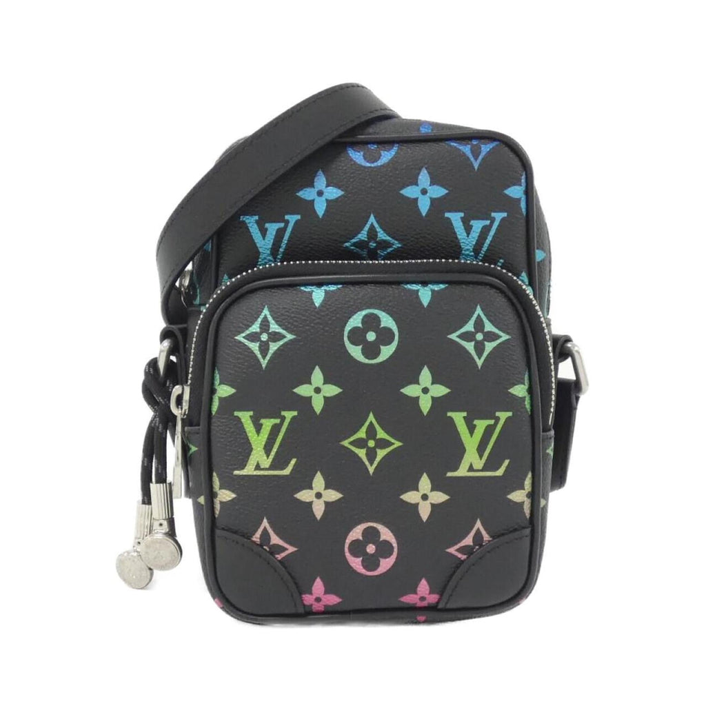Louis Vuitton Black Coated Canvas Shoulder Bag (Pre-Owned)