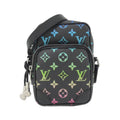 Louis Vuitton Black Coated Canvas Shoulder Bag (Pre-Owned)