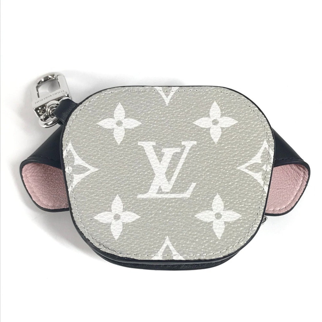 Louis Vuitton Black Multi-Color White Monogram Canvas Coin Purse/Coin Case (Pre-Owned)
