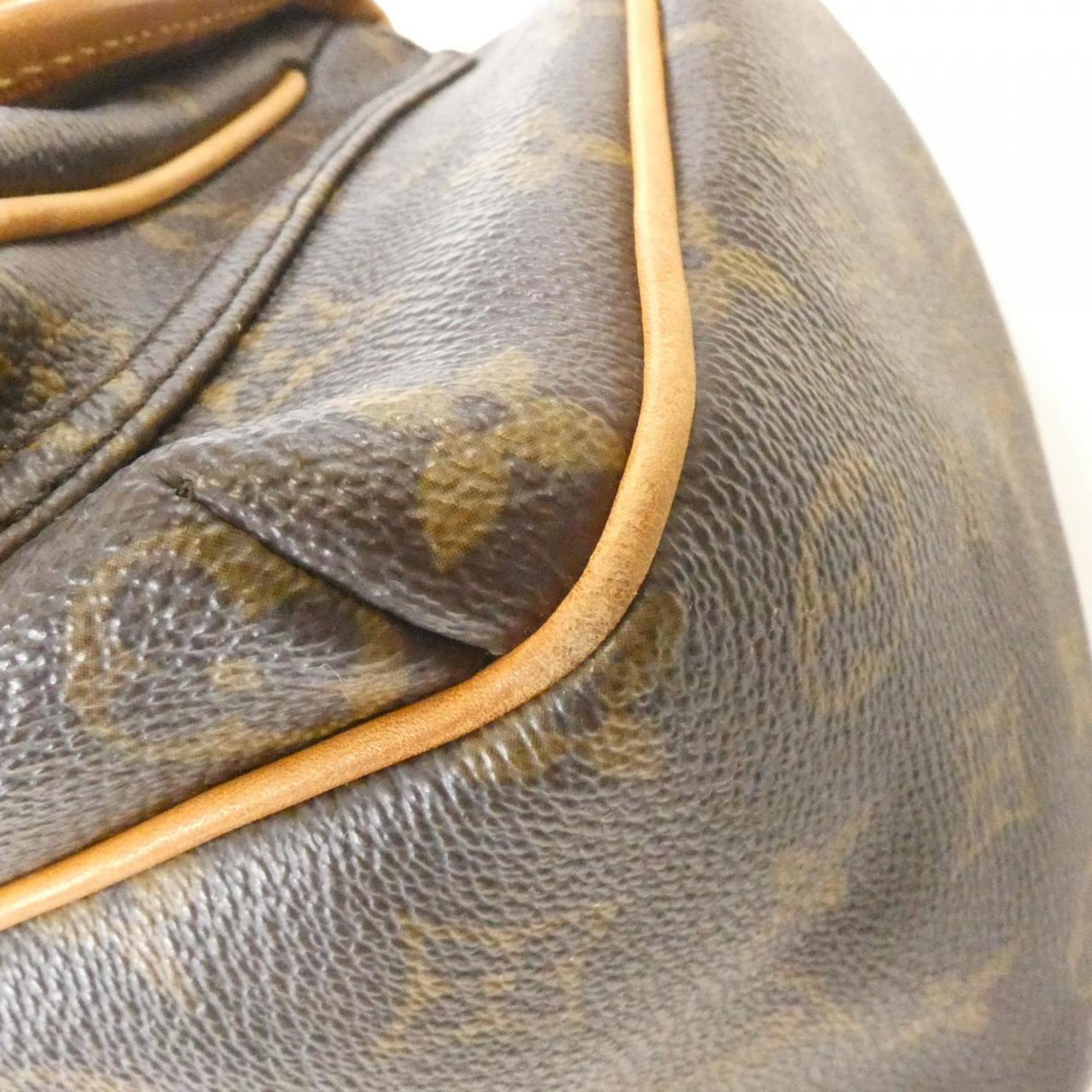 Louis Vuitton Marron Coated Canvas Shoulder Bag (Pre-Owned)