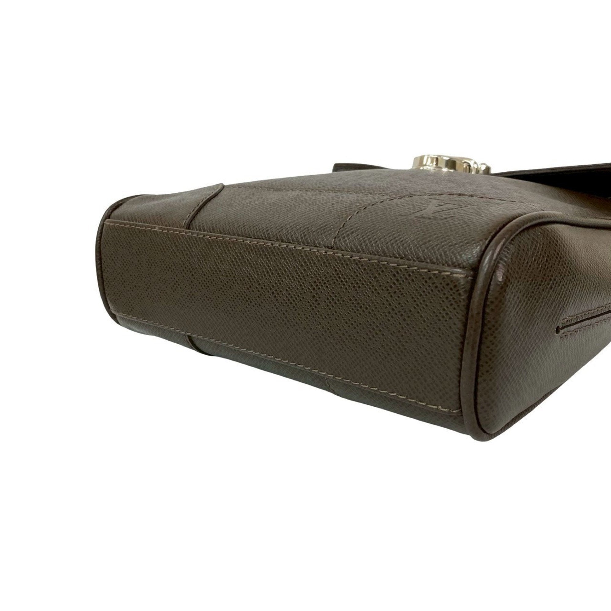 Louis Vuitton Brown Leather Pochette Shoulder Bag (Pre-Owned)