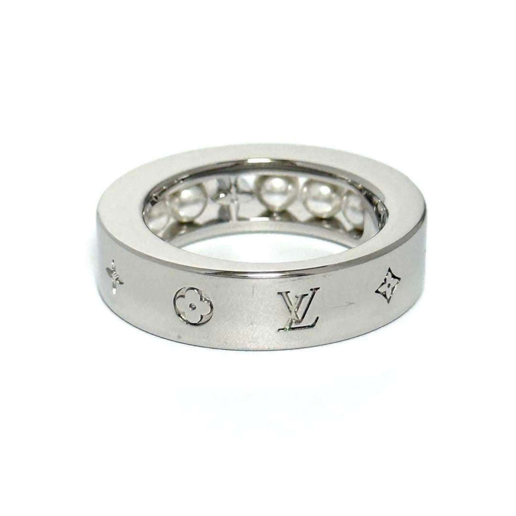 Louis Vuitton Silver 925 Band Ring (Pre-Owned)