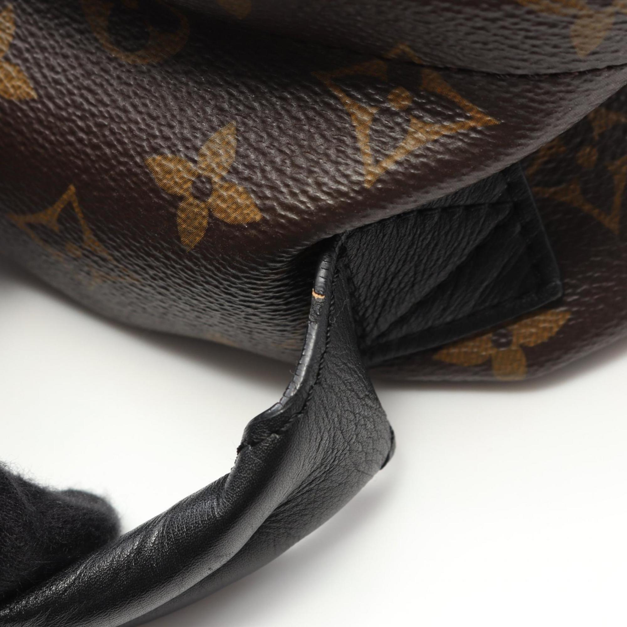 Louis Vuitton Black Brown Monogram Coated Canvas Backpack (Pre-Owned)
