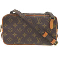 Louis Vuitton Brown Monogram Canvas Shoulder Bag (Pre-Owned)