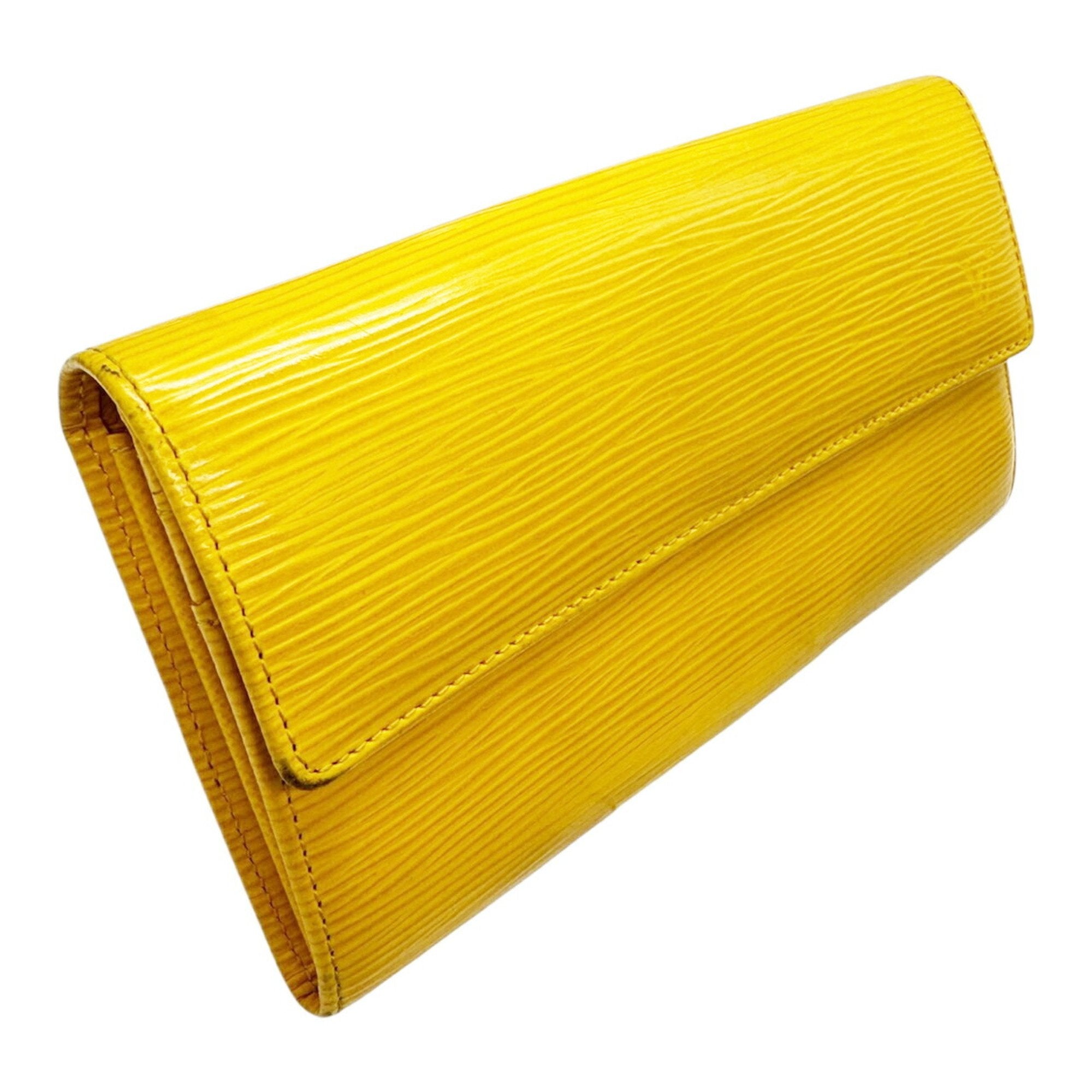 Louis Vuitton Yellow Epi Leather Long Wallet (Bi-Fold) (Pre-Owned)
