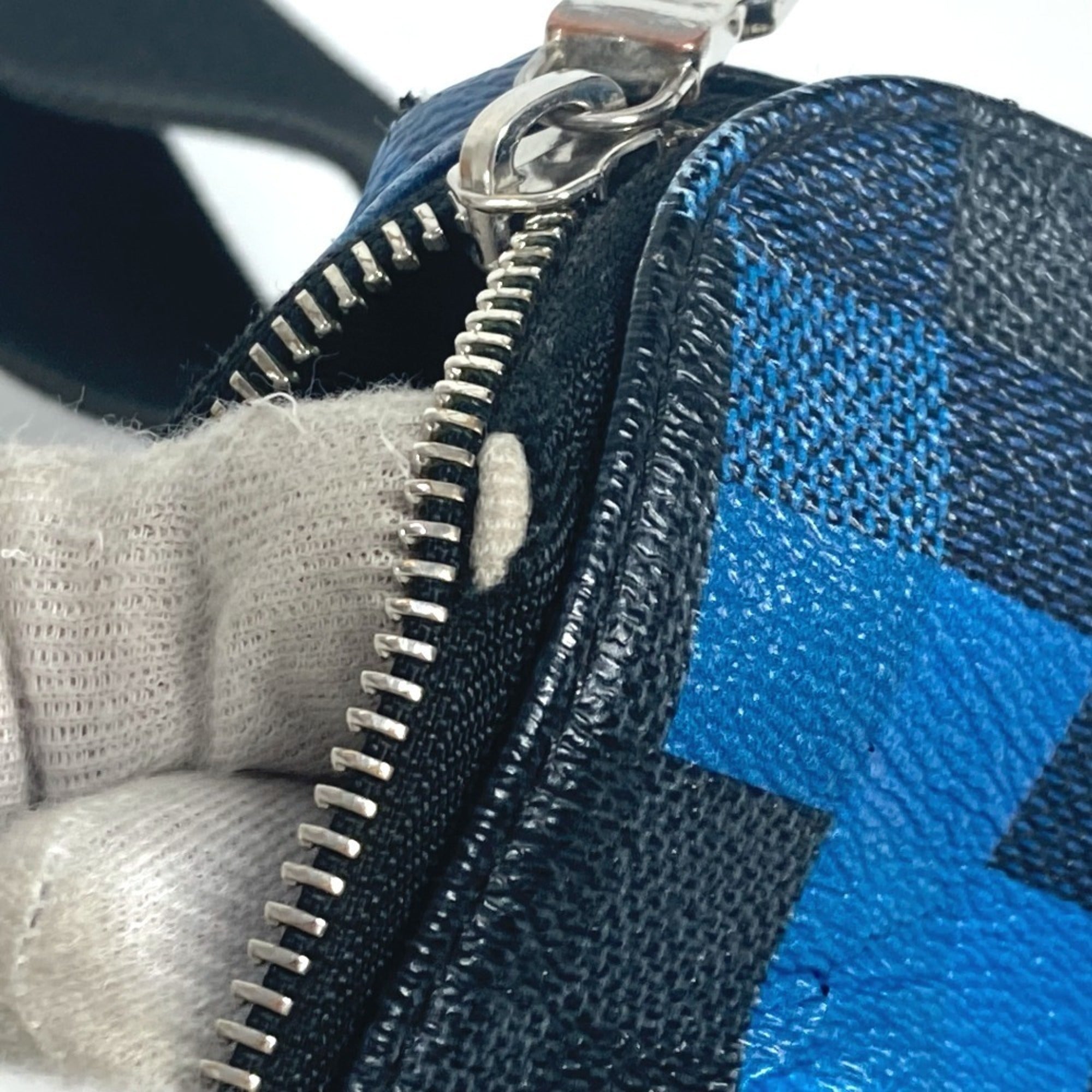 Louis Vuitton Damier Graphite Black Blue Damier Graphite Shoulder Bag Sling Bag (Pre-Owned)