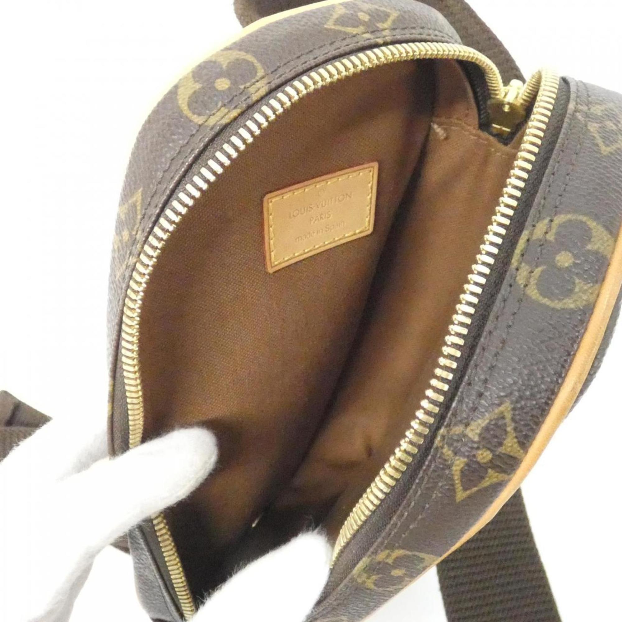 Louis Vuitton Monogram Marron Coated Canvas Pochette Shoulder Bag (Pre-Owned)