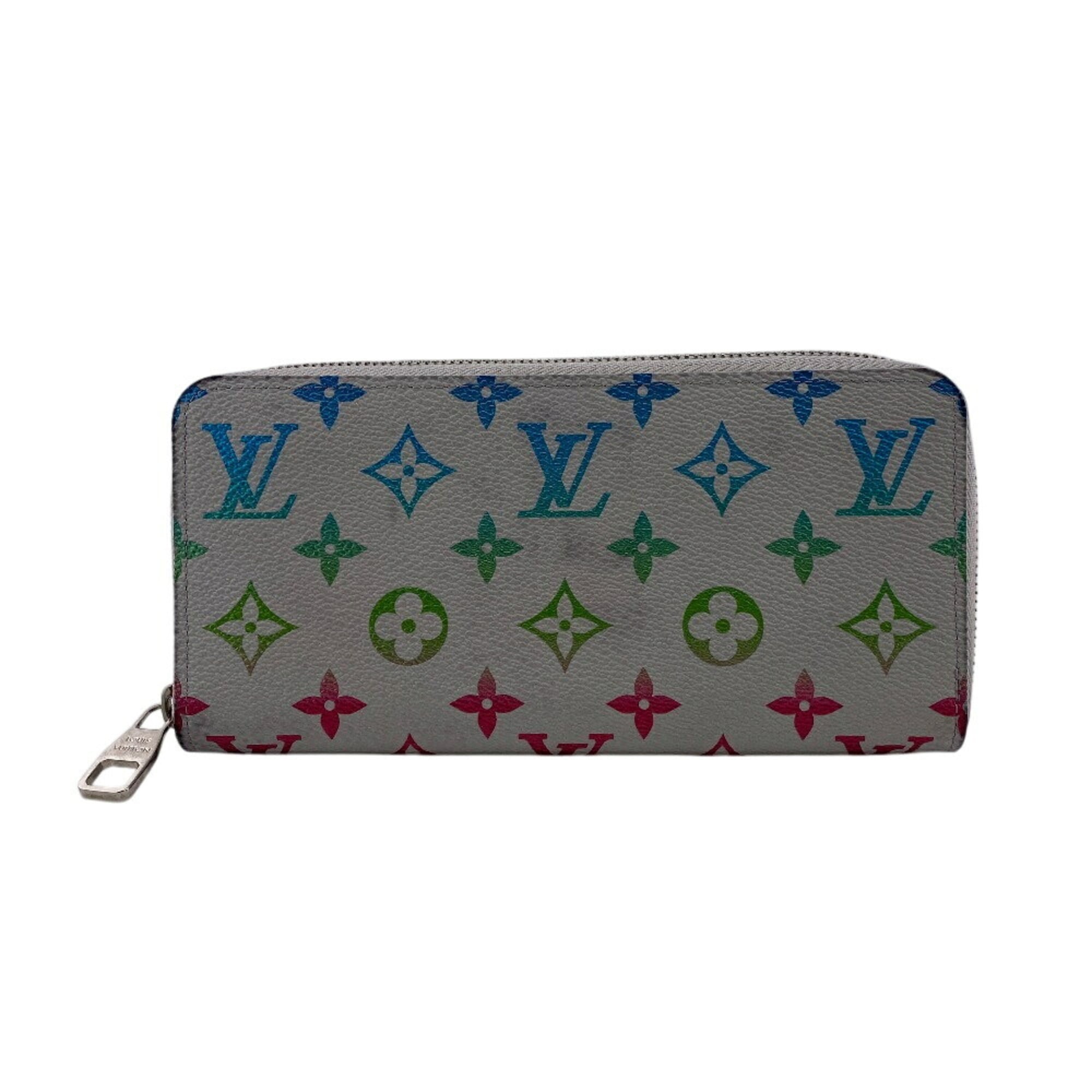 Louis Vuitton Gray Leather Long Wallet (Bi-Fold) (Pre-Owned)