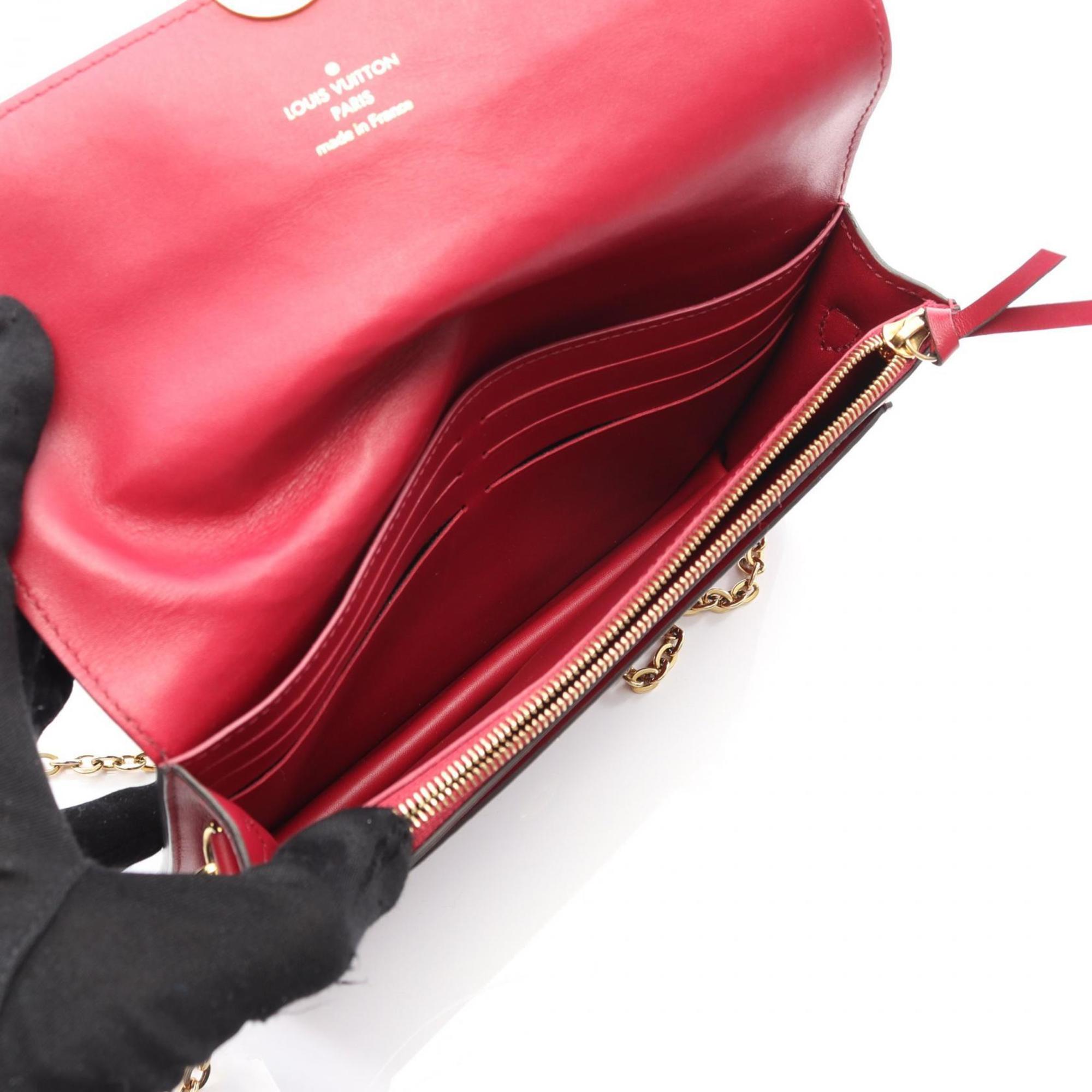 Louis Vuitton Brown Fuchsia Pink Pvc Monogram Coated Canvas Leather Shoulder Bag (Pre-Owned)
