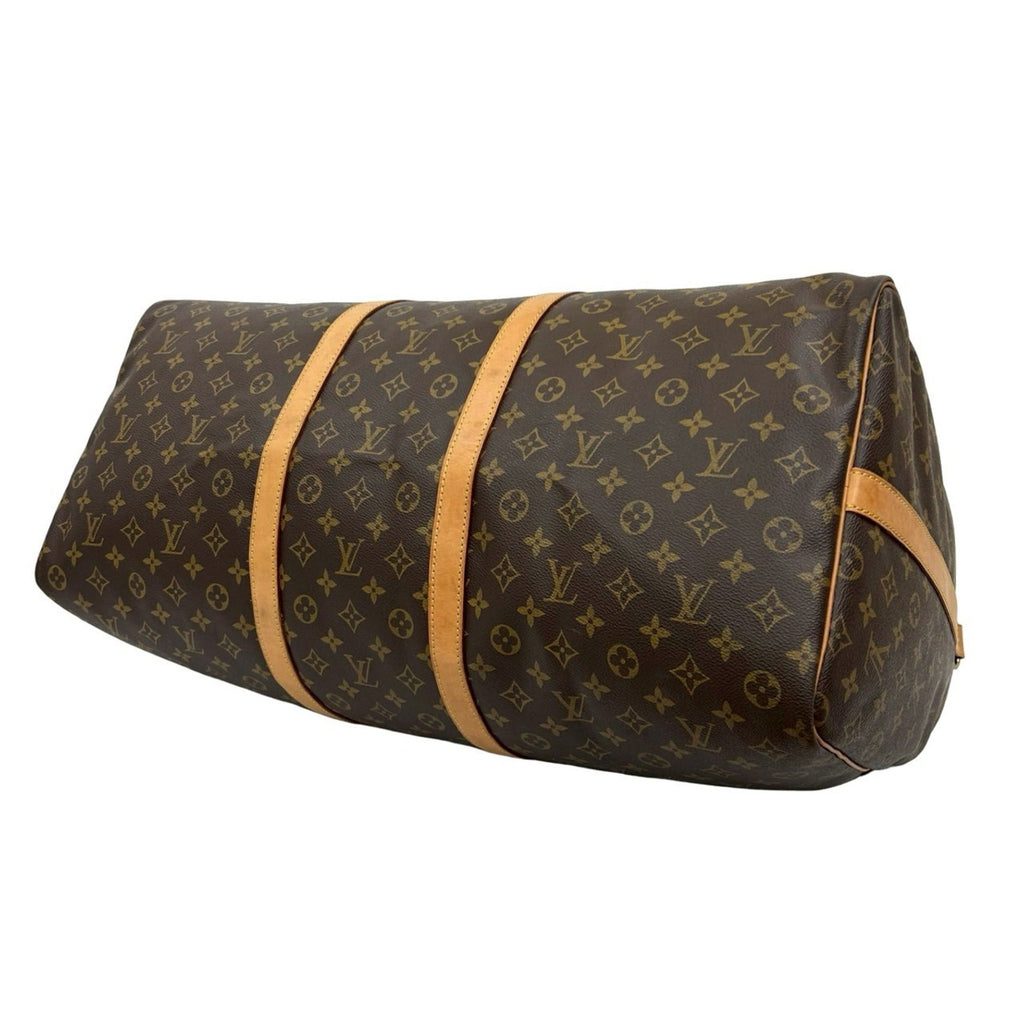 Louis Vuitton Brown Leather Pvc Boston Bag Shoulder Bag (Pre-Owned)
