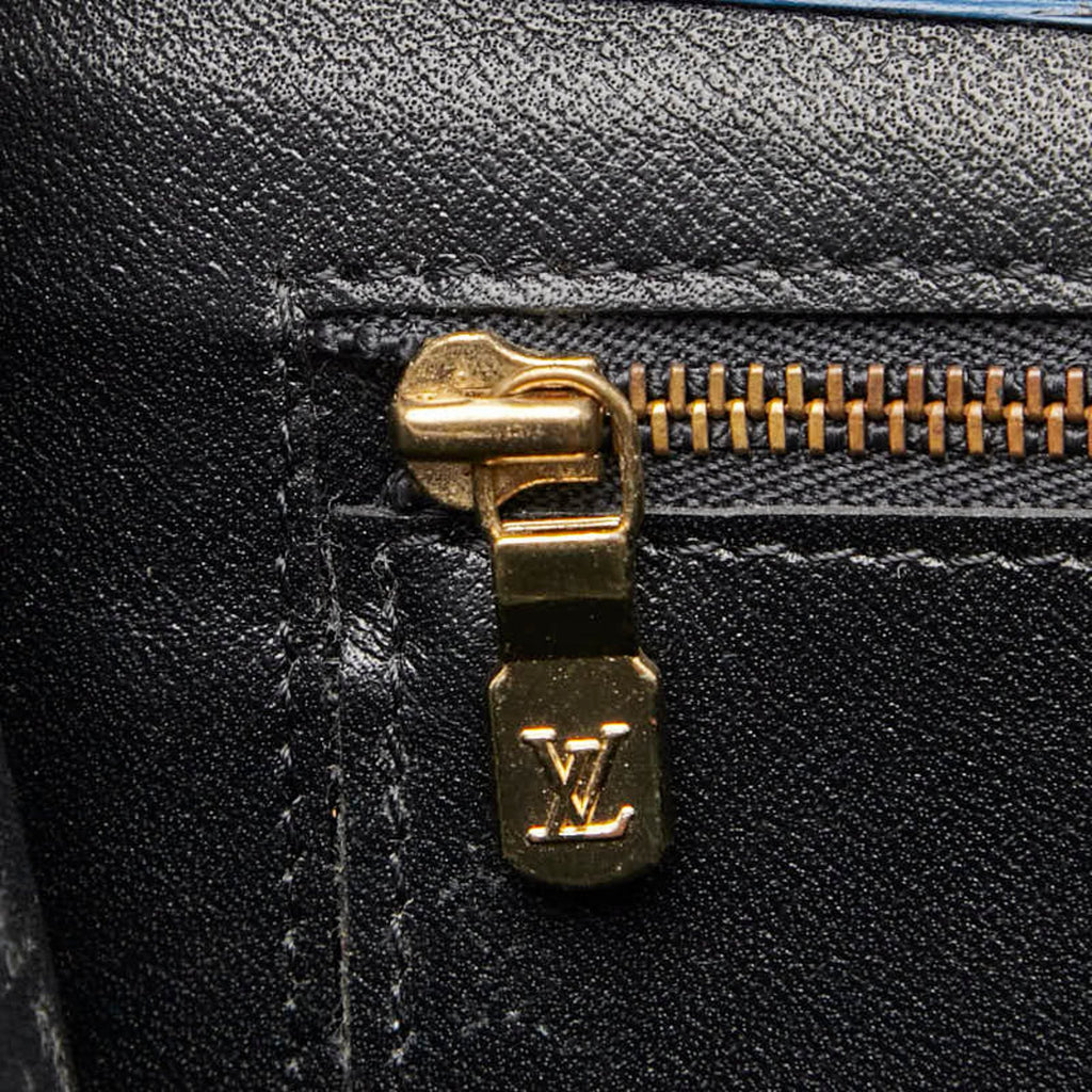 Louis Vuitton Epi Toledo Blue Leather Clutch Bag (Pre-Owned)