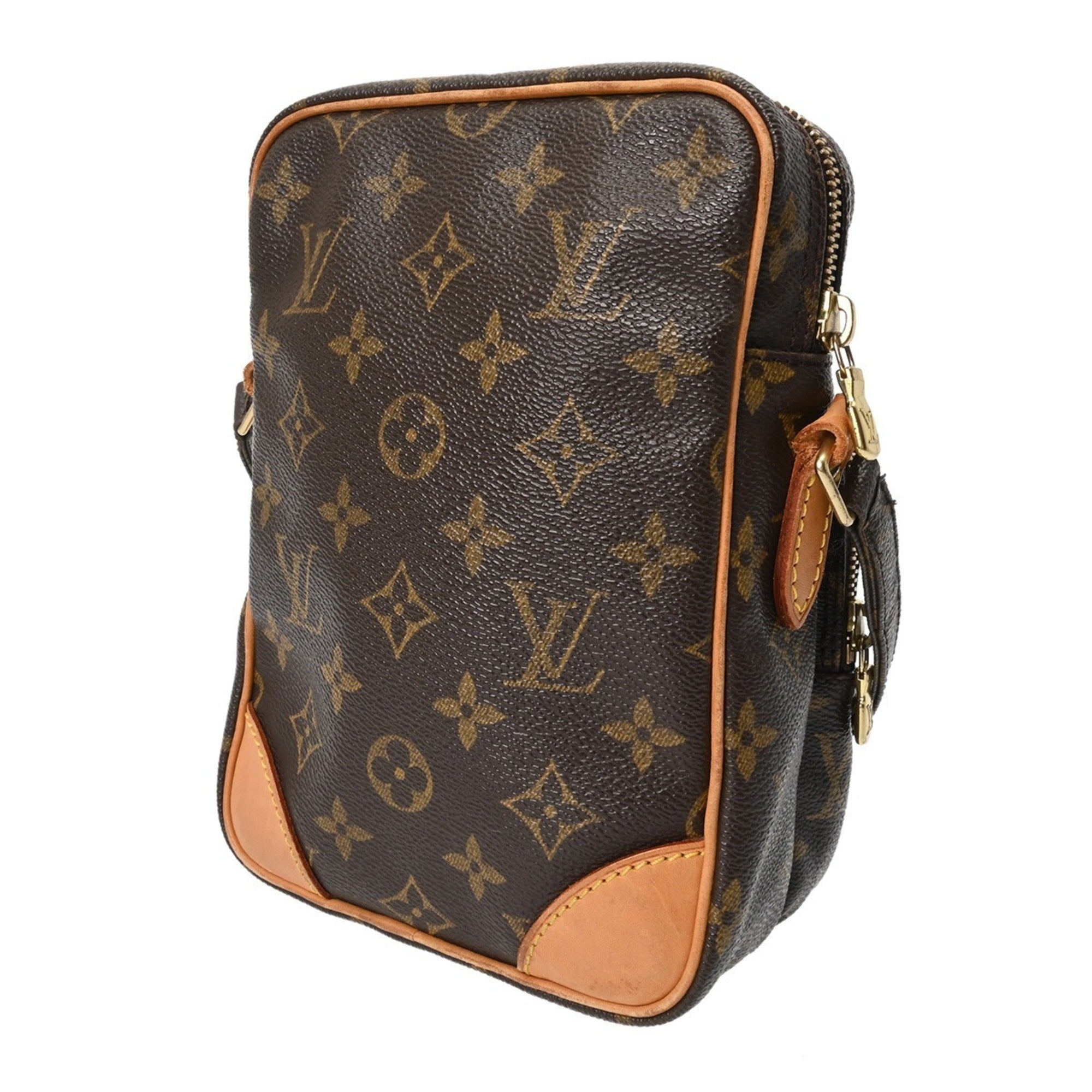 Louis Vuitton Brown Monogram Canvas Shoulder Bag (Pre-Owned)