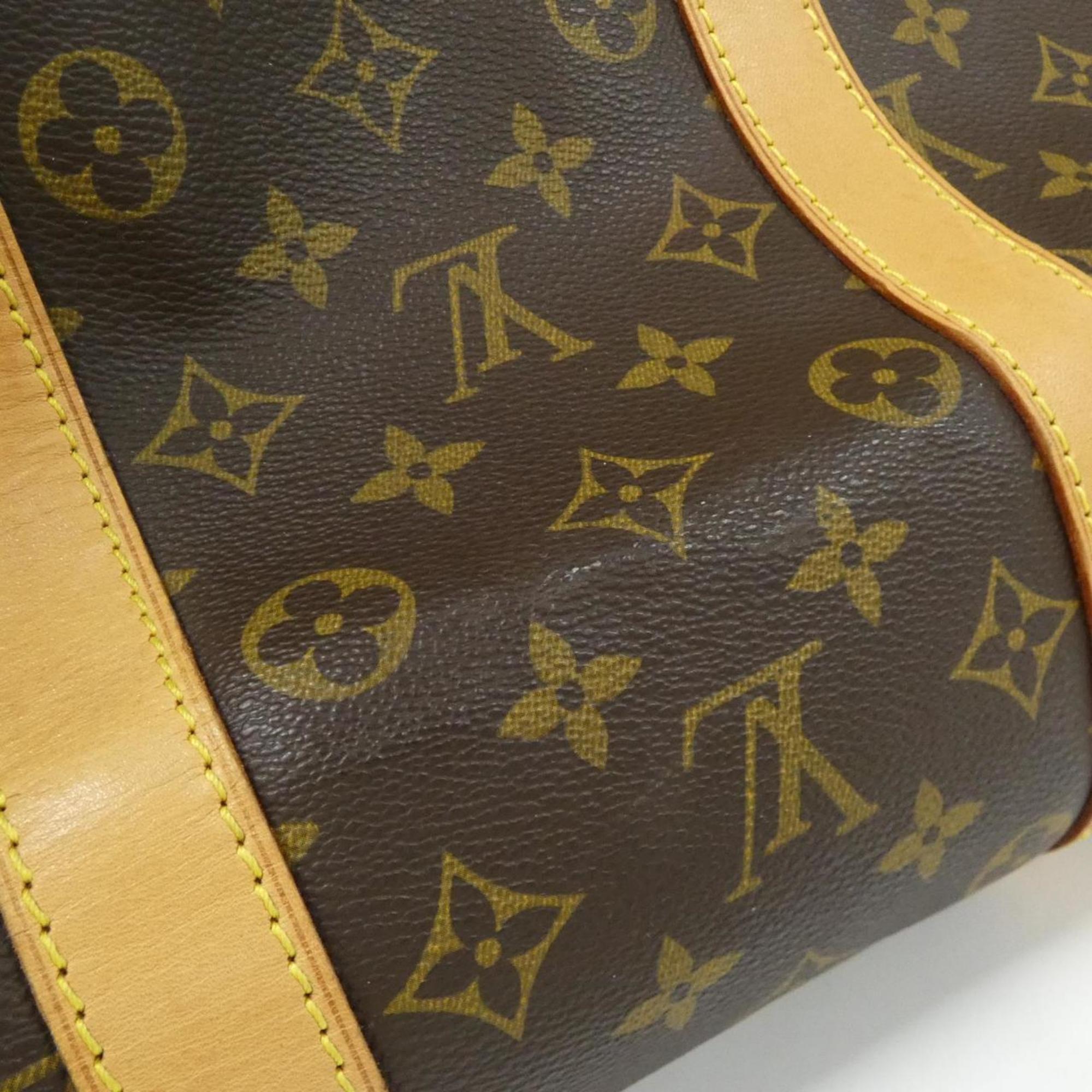 Louis Vuitton Marron Coated Canvas Boston Bag (Pre-Owned)
