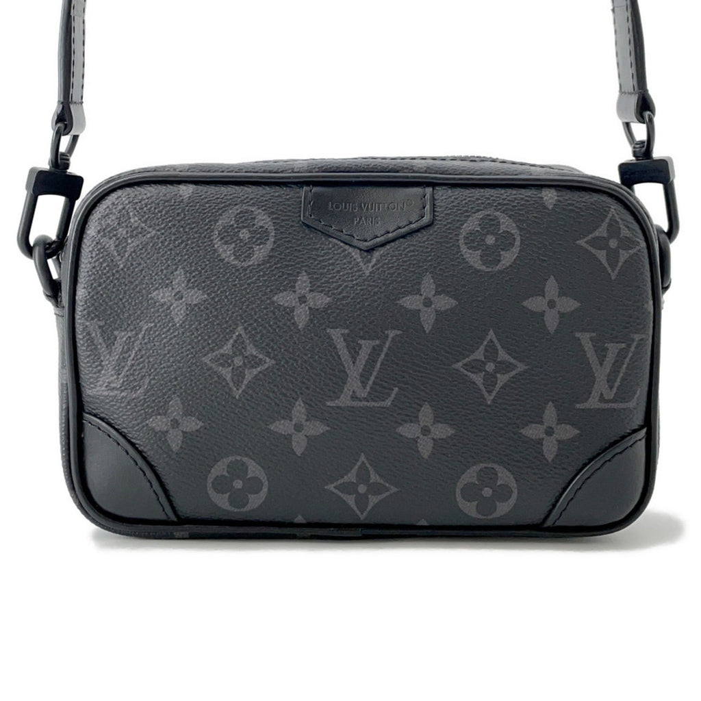 Louis Vuitton Monogram Eclipse Black Noir Monogram Eclipse Chain/Shoulder Wallet (Pre-Owned)