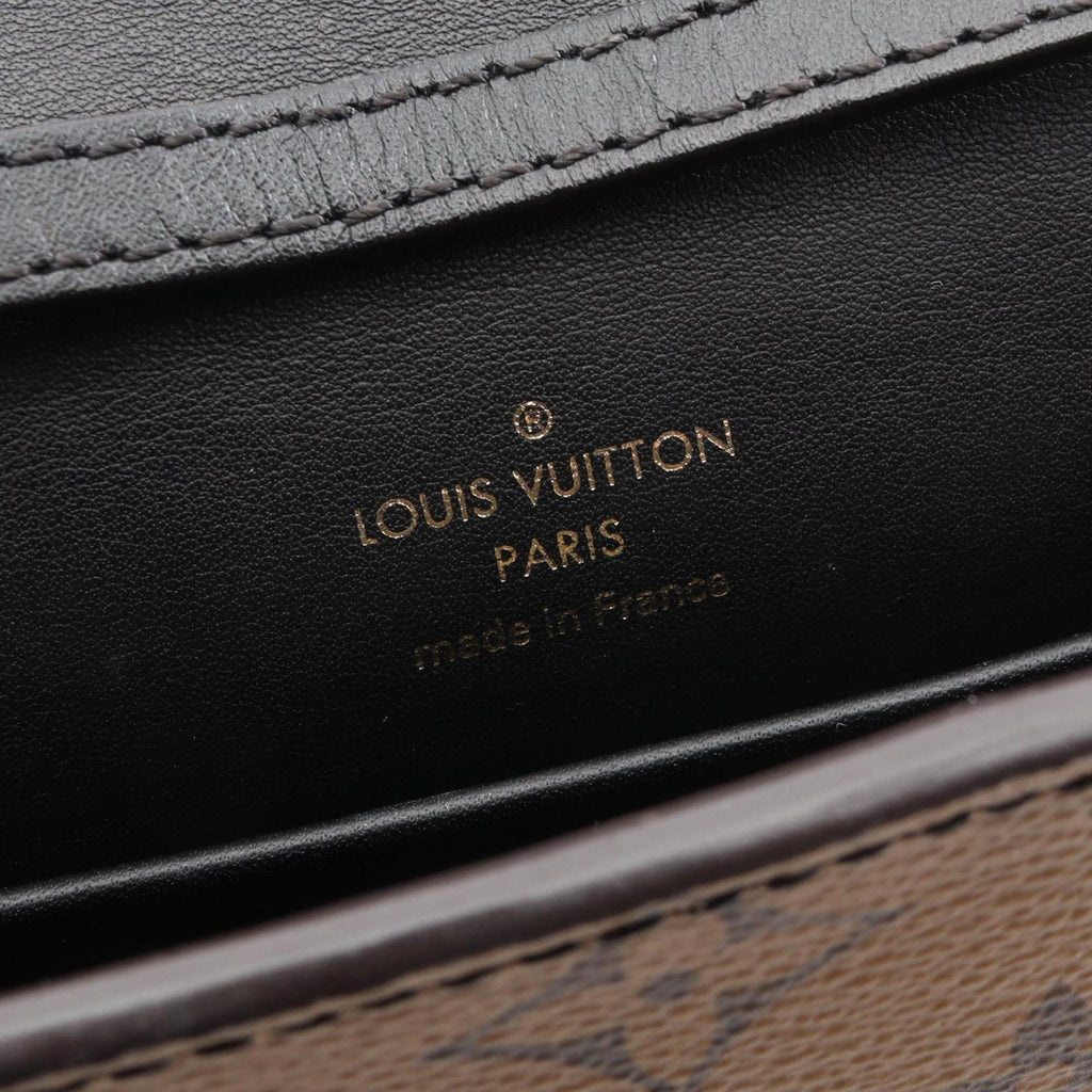 Louis Vuitton Black Brown Coated Canvas Pvc Leather Pochette Shoulder Bag (Pre-Owned)