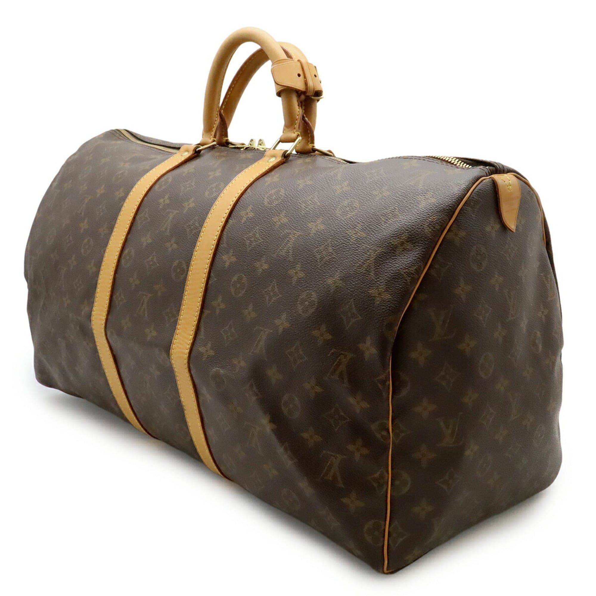 Louis Vuitton Brown Monogram Canvas Boston Bag Handbag (Pre-Owned)